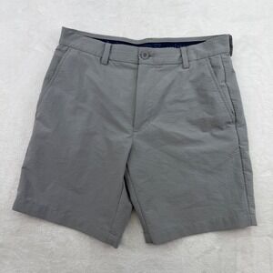 Vineyard Vines Performance Shorts Men's 30 Gray Textured Polyester Golf Casual